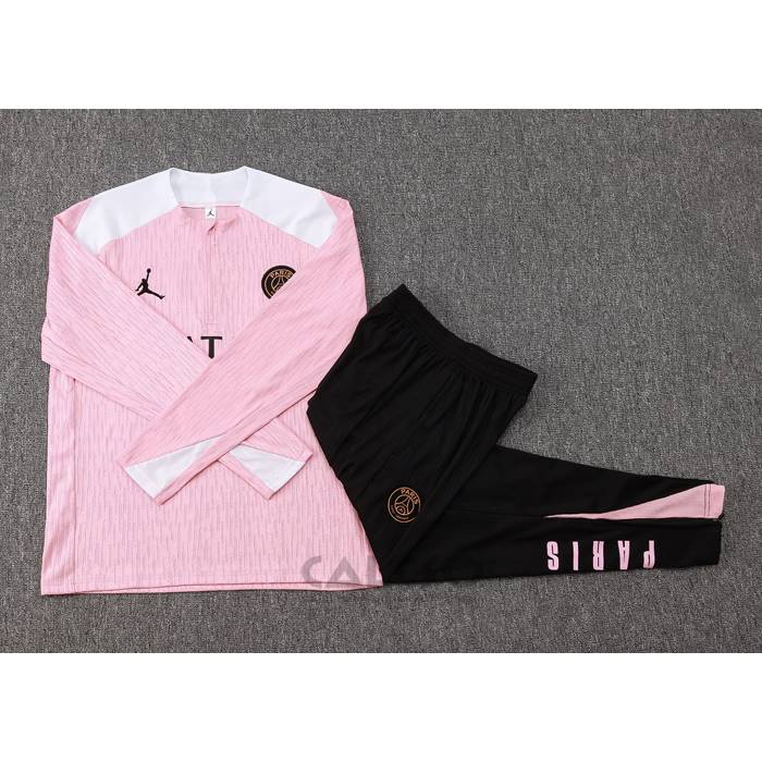 Tuta da Track di Felpa Paris Saint-Germain Jordan 2024-2025 Rosa